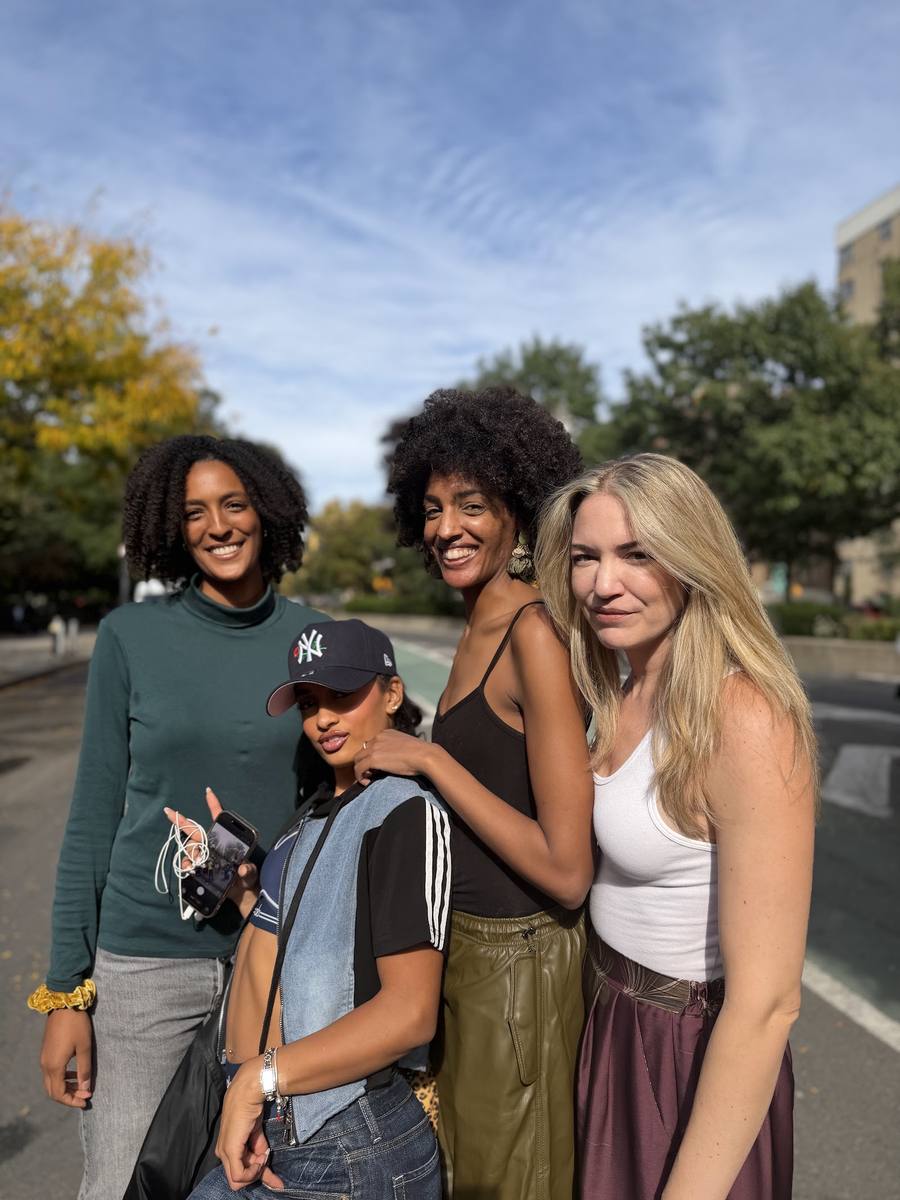 Four friends on the block