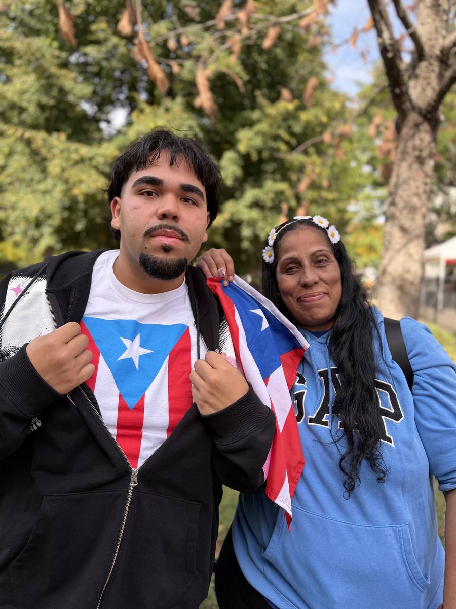 Puerto Rican flag held high on the Concourse